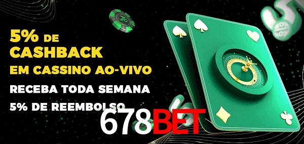 Promoções do cassino ao Vivo 678bet